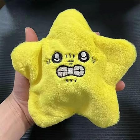 Angry Starfish Toy, Dancing Angry Starfish Prank Toy, Kicking Starfish Plush Pendant, Fun Toy for Backpack Pendant & Keychain, Interactive Popular For Boy Girl Gift, Halloween