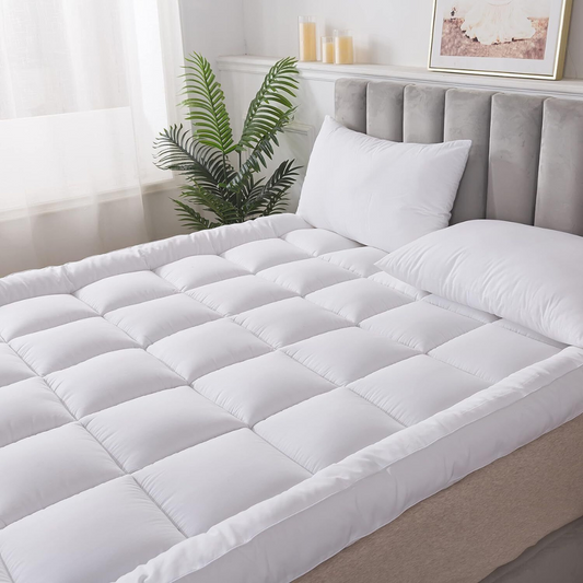 4 Inch Mattress Luxurious Topper – Mattress Topper, Full Size Mattress Topper, King Mattress Topper Available in Different Sizes