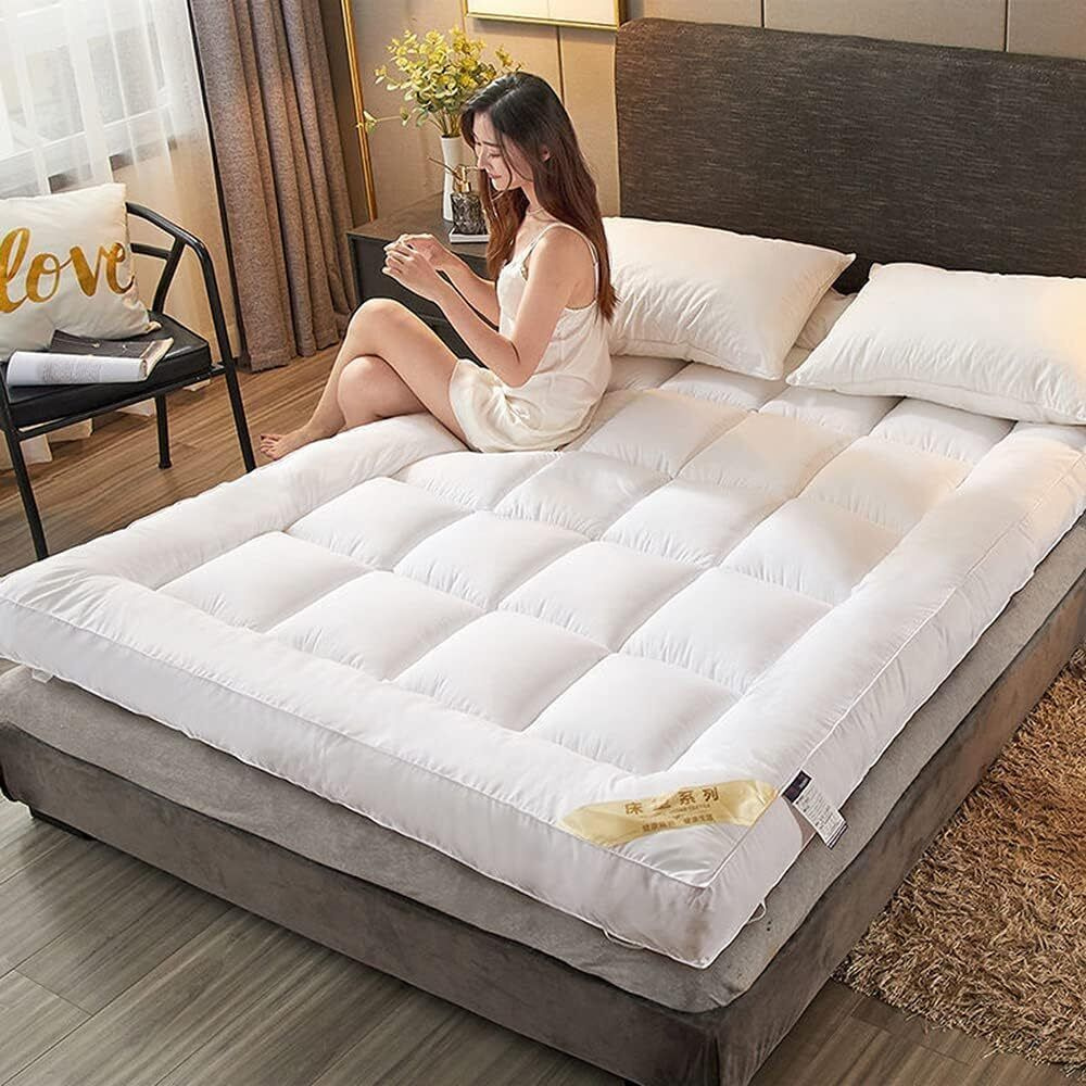 4 Inch Mattress Luxurious Topper – Mattress Topper, Full Size Mattress Topper, King Mattress Topper Available in Different Sizes